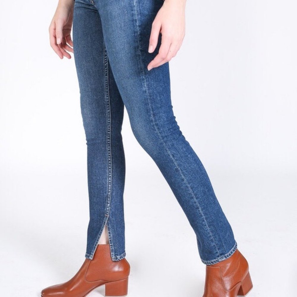 3X1 Split Seam Skinny Dark Sterling Jean 29